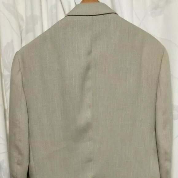 Farah Mens Tan Polyester/Viscose Sport Coat Blazer Jacket 40R ~ Teflon #DT - Picture 4 of 6